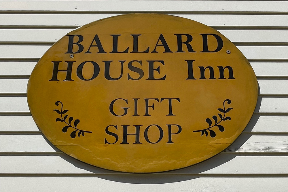 Ballard House Inn Gift Shop Sign